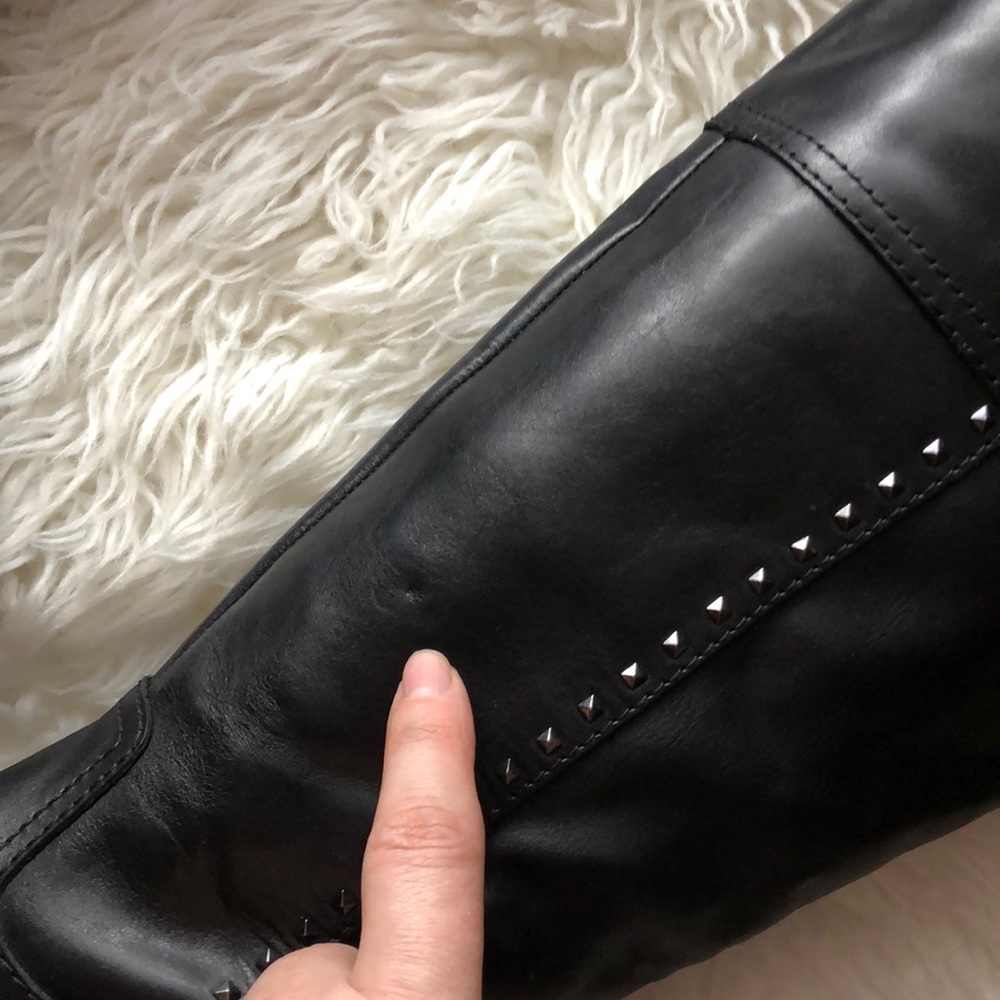MARC FISHER Galaya Wide Calf Studded Boots - Picture 3 of 13
